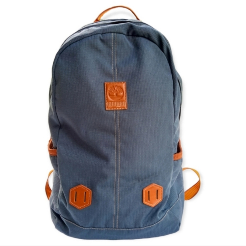 Timberland Unisex Campus Laptop Backpack One Size Gray Blue & Brown Ripstop